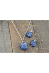 Kyanite Square Blue Gemstone Earrings