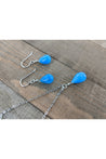 Hemimorphite Sky Blue Gemstone Drop Earrings