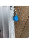 Hemimorphite Sky Blue Gemstone Drop Earrings