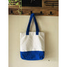 Upcycle Cotton Tote Bags Blue, Eco Friendly Grocery Bags, Shopping & Gym Bag