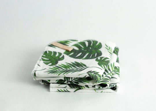 Muslin Face Cloth | Leafy Monstera