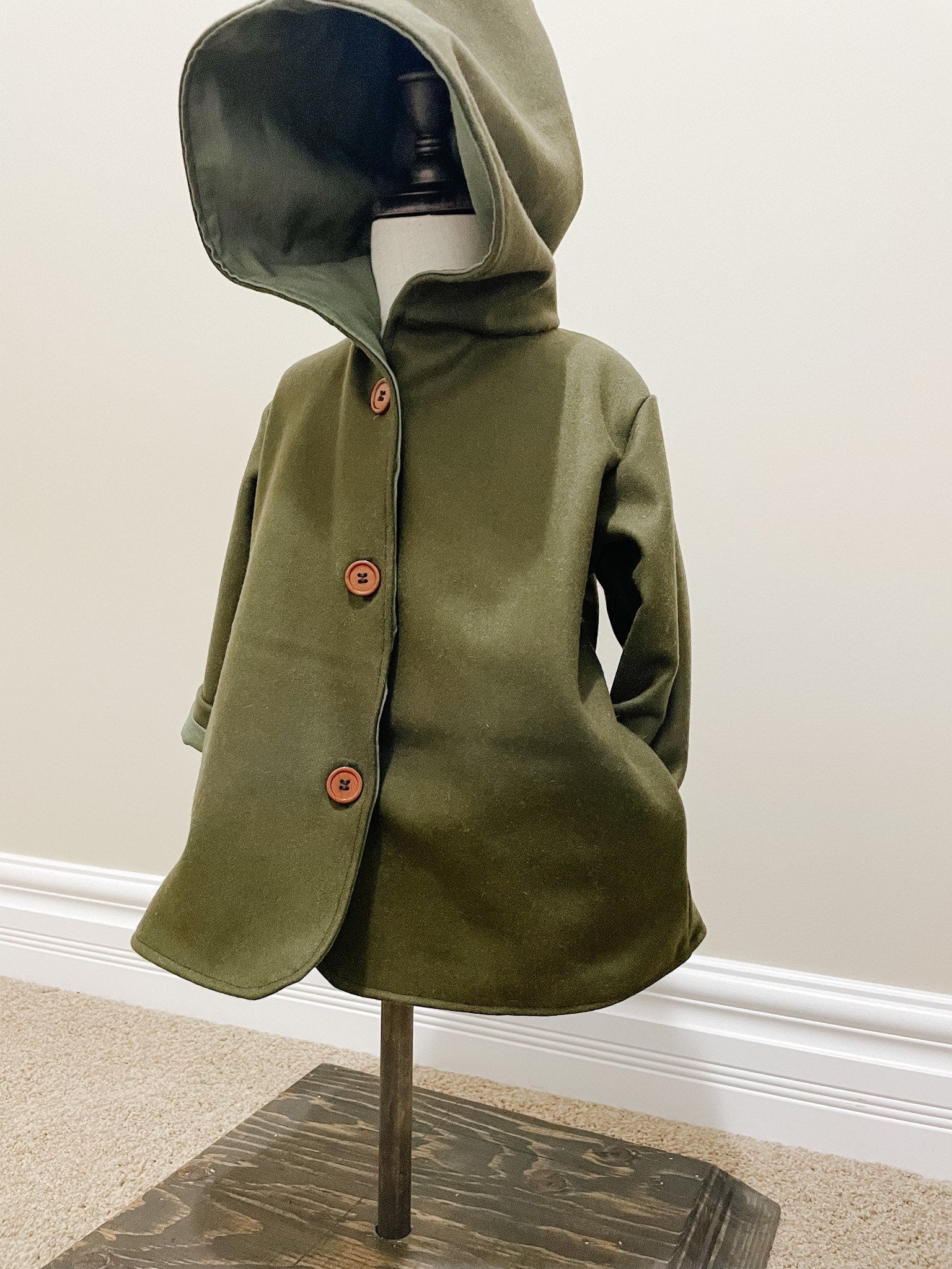 Hunter Green Kid's Coat