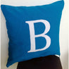 Unique Personalized Gifts, Blue Couch Monogram Pillow Cover