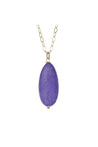 Purple Jade Gold Necklace