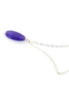 Purple Jade Gold Necklace