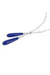 Dark Blue Jade Long Necklace