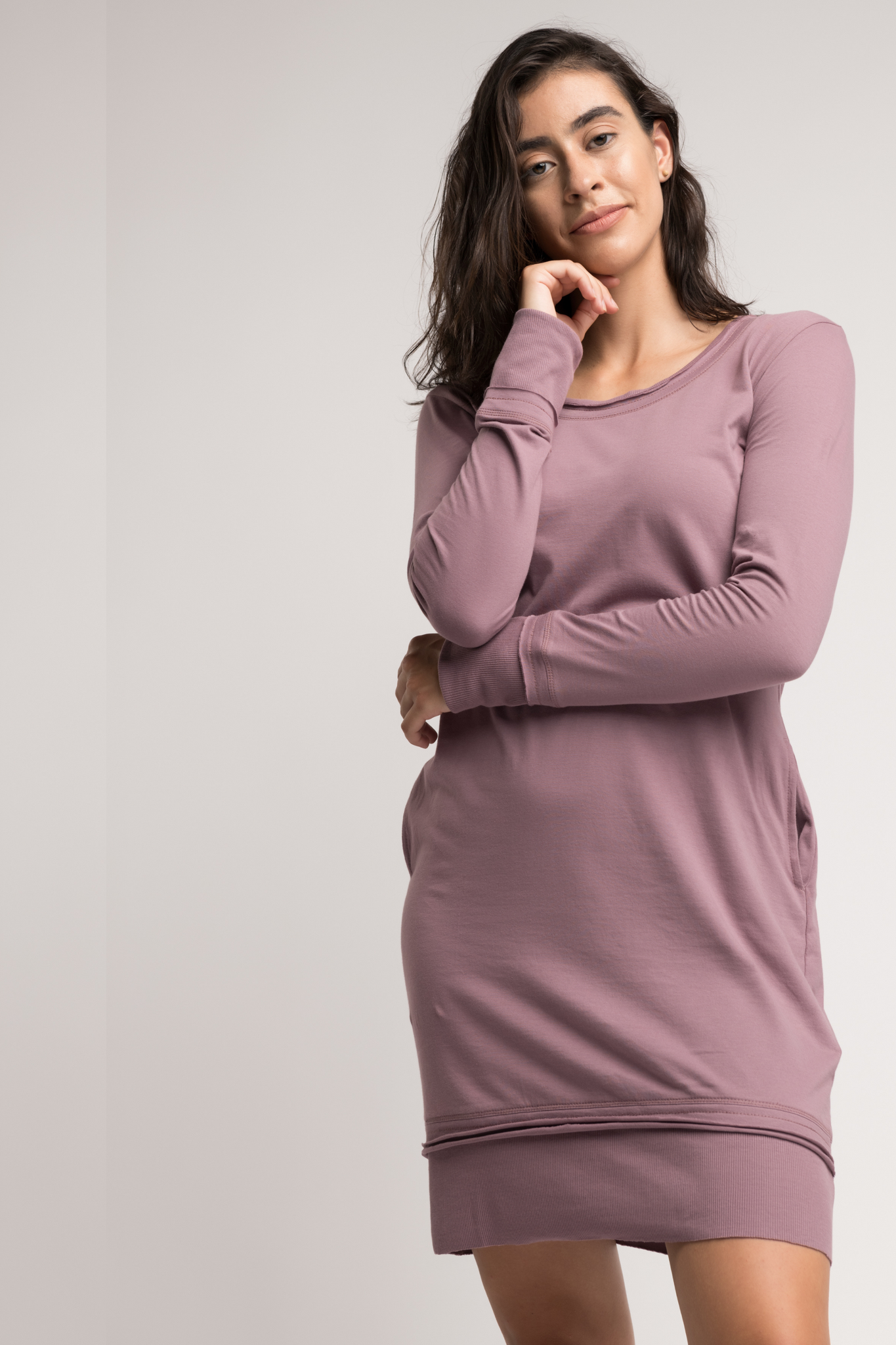 long sleeve cotton dress with pockets Cotton Linen Shirt Dress for Womens Pleated Button Long Dress Long Sleeve A-line Loose Swing Dress with Pockets White XXXL