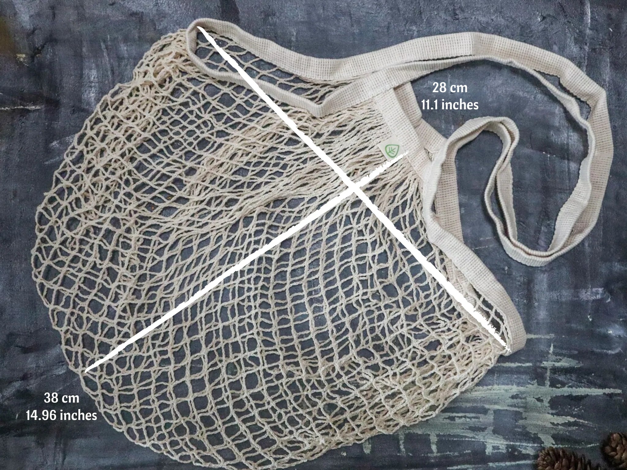 eco friendly fishing nets Organic Net Tote Bag
