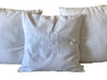 white Monogram Pillow