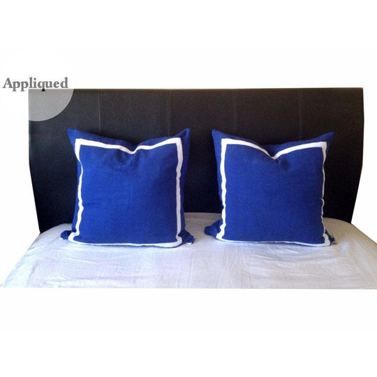 Trim Pillows, Bedroom Pillows, Blue throw Pillows