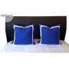 Blue Trim Pillows