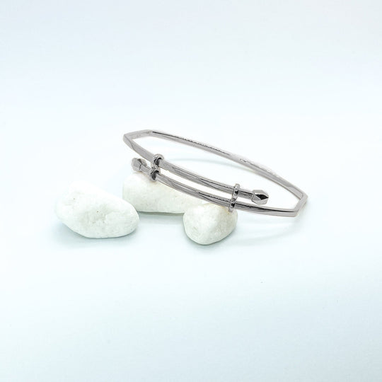 18K White Gold Bangle Bracelet | Reminisce